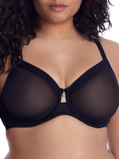 Curvy Couture All You Mesh Bra In Black