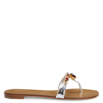 Giuseppe Zanotti Katisha Gemstone-detail Sandals In Gold