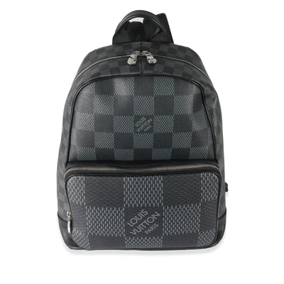 Pre-owned Louis Vuitton Damier Graphite Canvas Campus Backpack In Black
