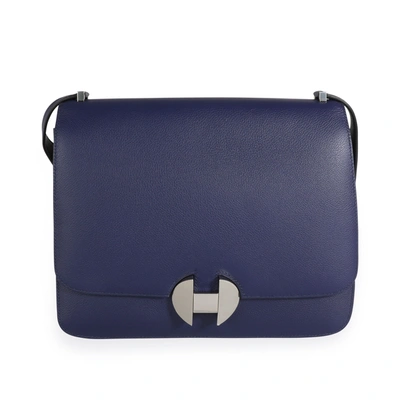 Hermes Hermès Bleu Encre Evercolor 2002 26 Bag Phw In Blue
