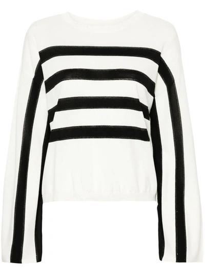 Twinset Striped Metallic-threading Jumper In Multi