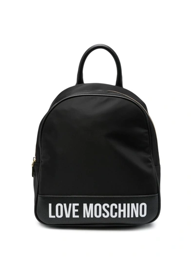 Love Moschino Logo-print Backpack In Black