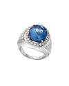 EFFY FINE JEWELRY EFFY FINE JEWELRY SILVER 12.15 CT. TW. GEMSTONE RING