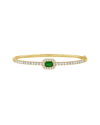 Sabrina Designs 14k 1.47 Ct. Tw. Diamond & Emerald Bangle Bracelet