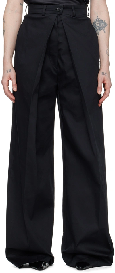 Sportmax Black Fanfara Trousers In 3 Black