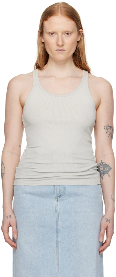 Filippa K Gray Rib Tank Top In Grey