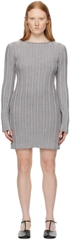 FILIPPA K GRAY ROLLED EDGE MINIDRESS