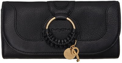 See By Chloé Hana Long Wallet In Black Leather In 001 Black