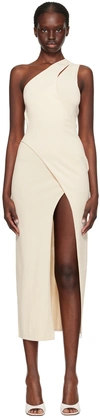 Bec & Bridge Beige Mira Maxi Dress In Ivory
