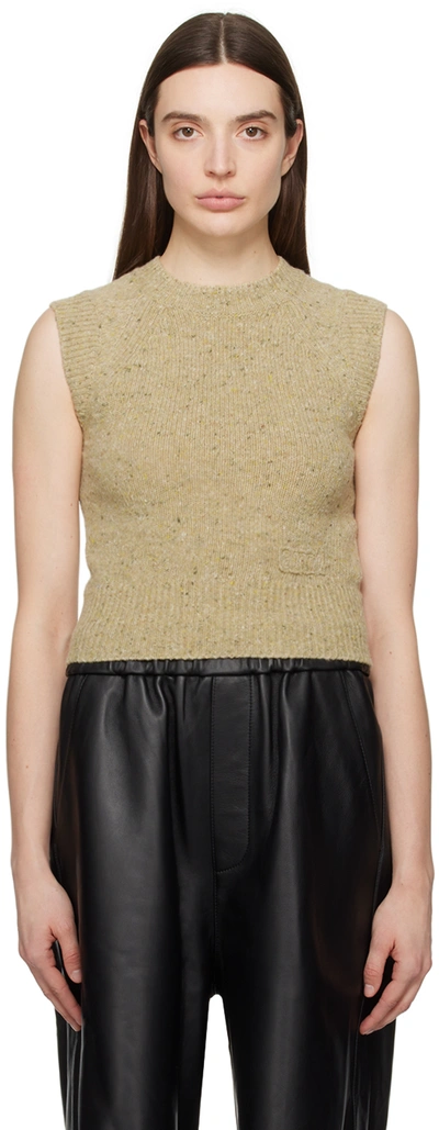 Ami Alexandre Mattiussi Sleeveless Sweater In Sauge