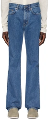 Filippa K Indigo Bootcut Jeans In Washed Mid Blue