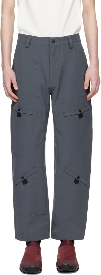 A. A. Spectrum Grey Joiner Cargo Trousers In Basalt Grey