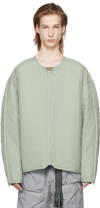 A. A. Spectrum Green Cyberen Jacket In Fig Green