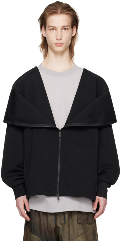 A. A. Spectrum Black Garbag Hoodie In Black Rock
