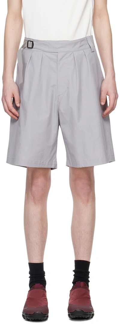 A. A. Spectrum Gray Wildvine Shorts In Circuit Grey