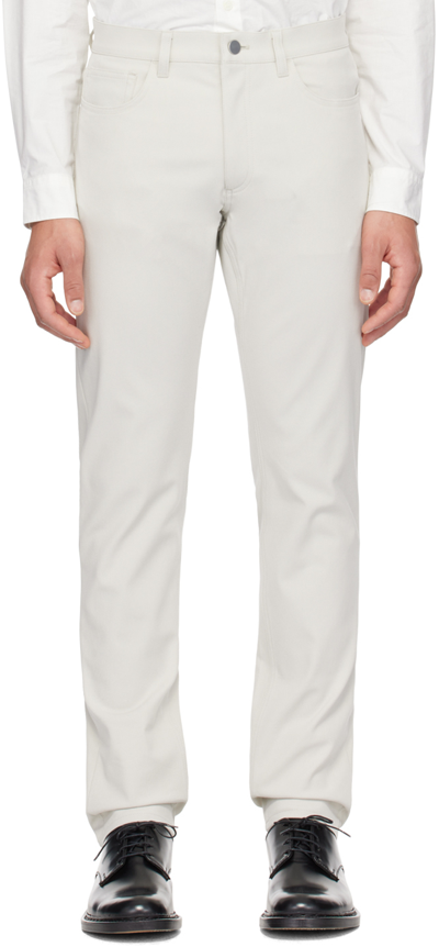 Theory Off-white Raffi Trousers In Limestone