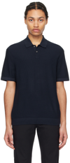 Theory Goris Lightweight Knit Polo Shirt In Baltic