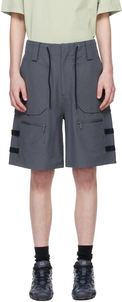 A. A. Spectrum Gray Stormer Shorts In Basalt Grey