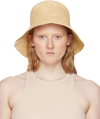 RAG & BONE BEIGE JADE ROLLABLE BUCKET HAT