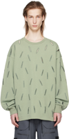 A. A. Spectrum Green Cutters Sweatshirt In Fig Green