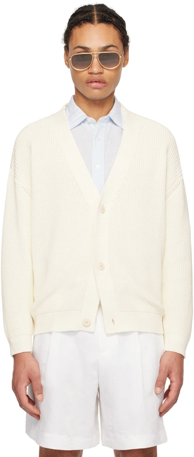 Lardini Cotton Cardigan In Neutral