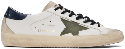 GOLDEN GOOSE WHITE & BLACK SUPER-STAR SNEAKERS