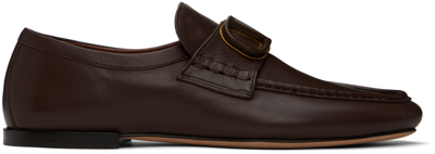 Valentino Garavani Vlogo Signature Loafers In Brown