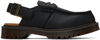 Dr. Martens Half-heeled Flat Sandals In Black Westminster