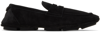 DOLCE & GABBANA BLACK DG DRIVER LOAFERS