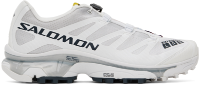 Salomon White Xt-4 Og Sneakers In White/ebony/lunar Ro
