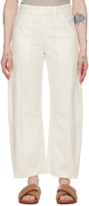 CITIZENS OF HUMANITY WHITE MARCELLE CARGO PANTS
