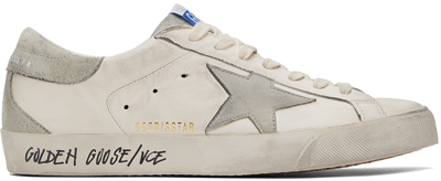 Golden Goose Men Super-star Leather Sneakers In Multi