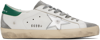 GOLDEN GOOSE WHITE & GRAY SUPER-STAR SUEDE SNEAKERS