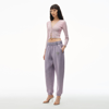 ALEXANDER WANG LOGO SWEATPANT IN STRUCTURED TERRY