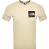 The North Face Man Short Sleeves Fine Tee In Beige
