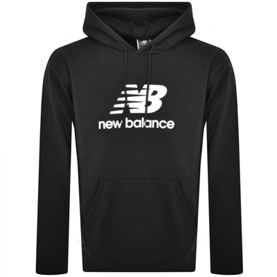 NEW BALANCE NEW BALANCE SPORT ESSENTIALS LOGO HOODIE BLACK