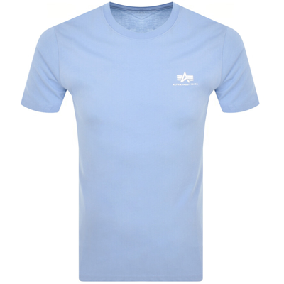 Alpha Industries Basic Logo T Shirt Blue