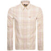 FRED PERRY FRED PERRY LONG SLEEVED TARTAN SHIRT CREAM