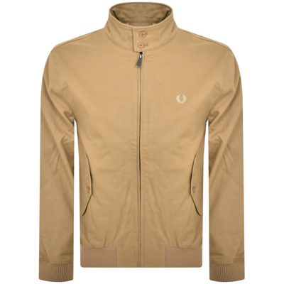 FRED PERRY FRED PERRY CORD HARRINGTON JACKET BEIGE