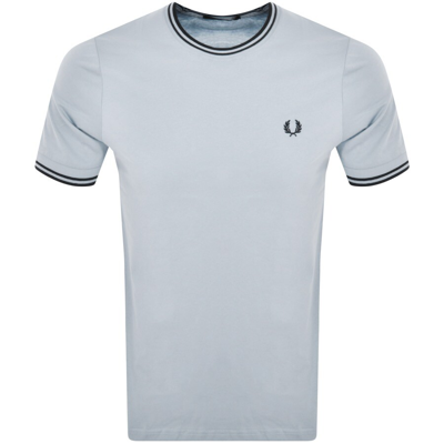 Fred Perry Twin Tipped T Shirt Blue