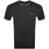 Fred Perry Twin Tipped T Shirt Grey