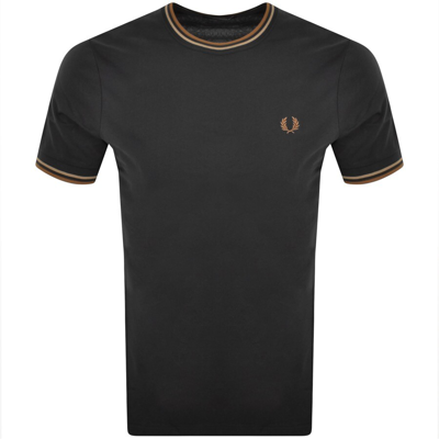 Fred Perry Twin Tipped T Shirt Grey