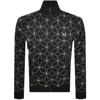 FRED PERRY FRED PERRY GEOMETRIC TRACK TOP BLACK