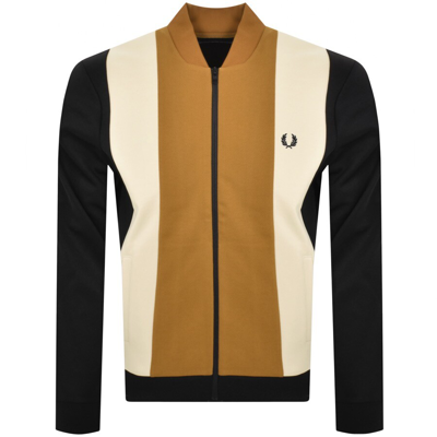 Fred Perry Colour Block Track Top Black