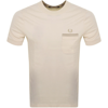 FRED PERRY FRED PERRY POCKET T SHIRT CREAM