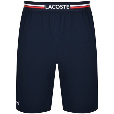 Lacoste Lounge Core Essentials Sweat Shorts Navy In Blue