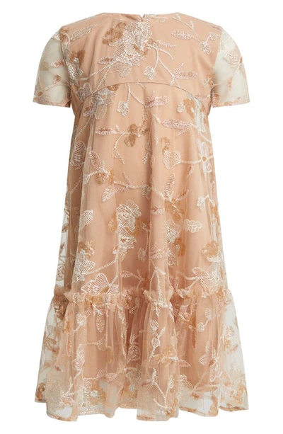 Bardot Junior Kids' Emarie Embroidered Sequin Party Dress In Botanical Floral
