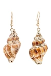 EYE CANDY LOS ANGELES GLORIA SHELL DROP EARRINGS