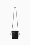 COS CAVATELLI DRAWSTRING POUCH - LEATHER