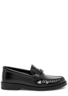 JIMMY CHOO ADDIE LEATHER LOAFERS